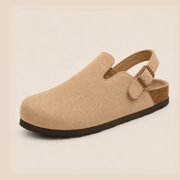 Real Suede Backstrap Clogs
